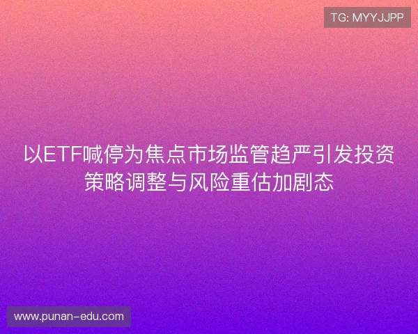 以ETF喊停为焦点市场监管趋严引发投资策略调整与风险重估加剧态